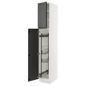 IKEA Sektion gabinete alto 2 puertas estruc extb, blanco/voxtorp gris oscuro, 38x61x229 cm oferta