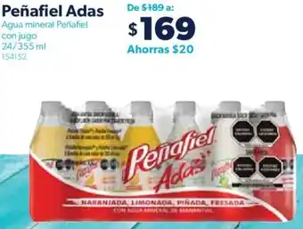 Sam's Club Peñafiel Adas Agua mineral Peñafiel con jugo 24/355 ml oferta