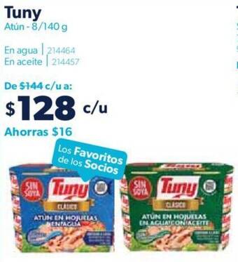 Sam's Club Tuny Atún 8/140 g oferta