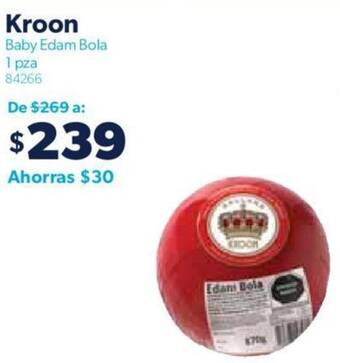 Sam's Club Kroon Baby Edam Bola 1pza oferta