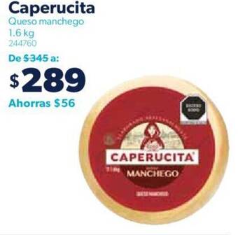 Sam's Club Caperucita Queso manchego 1.6kg oferta