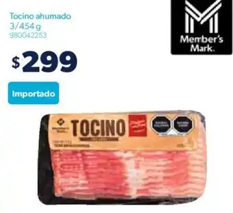 Sam's Club Tocino ahumado 3/454g oferta