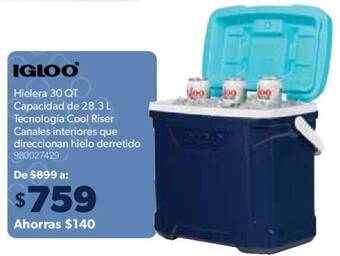 Sam's Club IGLOO Hielera 30 QT Capacidad de 28.3 L oferta
