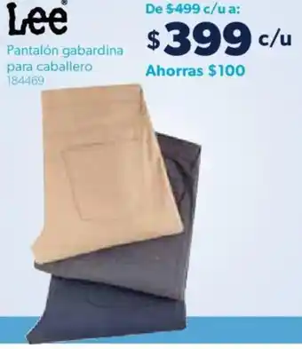 Sam's Club Lee Pantalón gabardina para caballero oferta