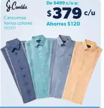 Sam's Club Cancumisa Varios colores oferta