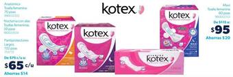 Sam's Club Kotex Anatómica Toalla femenina 70 pzas oferta