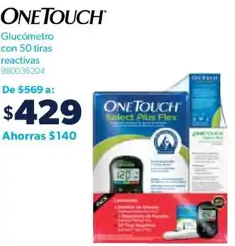 Sam's Club ONE TOUCH Glucómetro con 50 tiras reactivas oferta