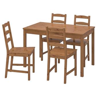 IKEA Jokkmokk mesa y 4 sillas, tint envj oferta