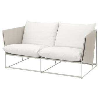 IKEA Havsten sofá 2 asientos ext, beige/beige oferta