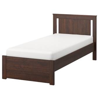 IKEA Songesand base de cama, café/luröy, individual oferta