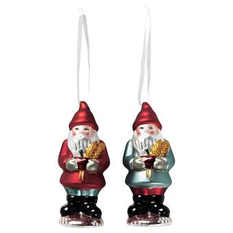 IKEA Vinterfint decoración colgante, juego de 2, vidrio santa claus oferta
