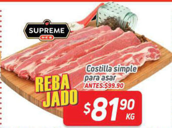 Costilla Simple para Asar