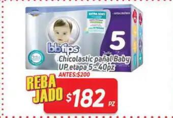 HEB Chicolastic pañal Baby UP etapa 5-40pz oferta