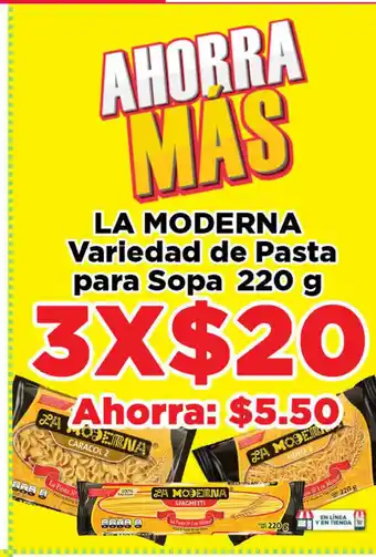 HEB La Moderna Variedad de Pasta para Sopa 220g oferta