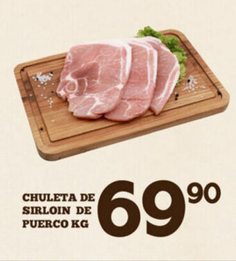 Alsuper Chuleta de Sirloin de Puerco kg oferta