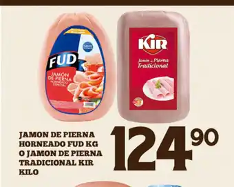 Alsuper Jamon de Pierna Horneado Fud kg o Jamon de Pierna Tradicional KIR Kilo oferta