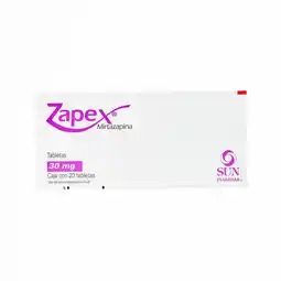 Farmacias YZA Zapex 30mg 20 tabs oferta