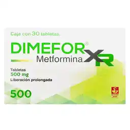 Farmacias YZA Dimefor xr 500mg 30 tabs oferta