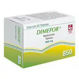 Farmacias YZA Dimefor 850mg 30 tabs oferta