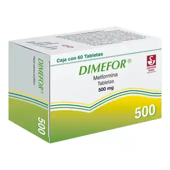 Farmacias YZA Dimefor t 500mg 60 tabs oferta