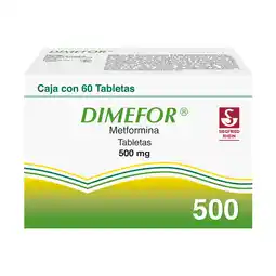 Farmacias YZA Dimefor t 500mg 60 tabs oferta