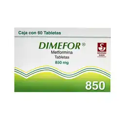 Farmacias YZA Dimefor 850mg 60 tabs oferta