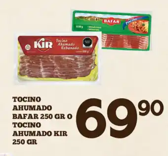 Tocino Ahumado Bafar 250GR o Tocino Ahumado KIR 250GR