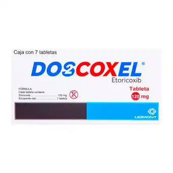 Farmacias YZA Doscoxel 120mg 7 tabs oferta
