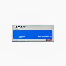 Farmacias YZA Temerit 5mg 28 tabs oferta