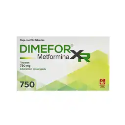 Farmacias YZA Dimefor xr 750mg 60 tabs oferta