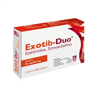 Farmacias YZA Exotib duo 10mg/20mg 28 tabs oferta