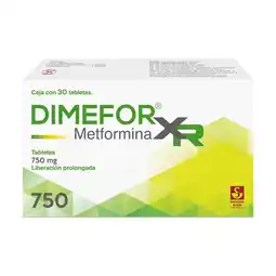 Farmacias YZA Dimefor xr 750mg 30 tabs oferta
