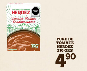 Alsuper Pure de Tomate Herdez 210 GRS oferta