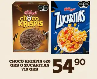 Alsuper Choco Krispis 620 GRS o Zucaritas 710 Grs oferta