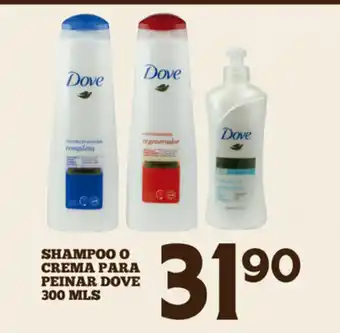 Shampoo o Crema para Peinar Dove 300mLs