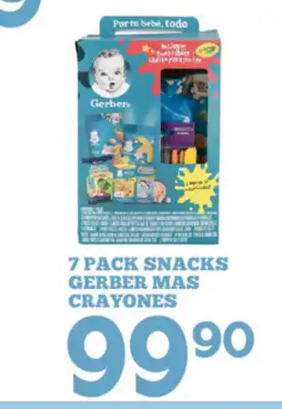 7 Pack Snacks Gerber Mas Crayones