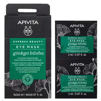 Farmacia San Pablo Apivita ginkgo biloba mascarilla para contorno de ojos, ojeras y signos de fatiga 2+2ml oferta