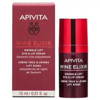 Farmacia San Pablo Apivita wine elixir crema orgánica antiarrugas efecto lifting de ojos y labios oferta