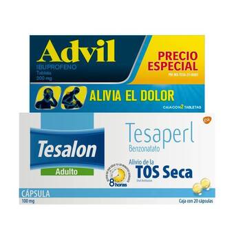 Farmacia San Pablo Tesalon adulto alivia el dolor y la tos seca oferta