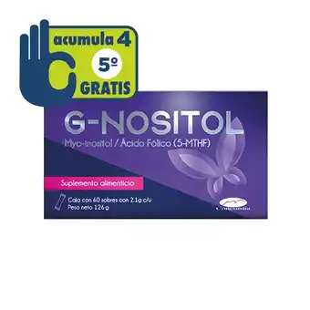 Farmacia San Pablo G-nositol suplemento alimenticio auxiliar en el tratamiento de ovario poliquístico oferta