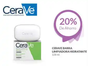 Farmacias Guadalajara CERAVE BARRA LIMPIADORA HIDRATANTE 128 ml oferta
