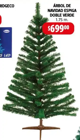Farmacias Guadalajara ÁRBOL DE NAVIDAD ESPIGA DOBLE VERDE 1.75 m. oferta