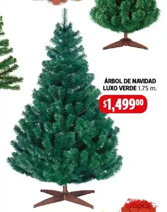 Farmacias Guadalajara ÁRBOL DE NAVIDAD LUXO VERDE 1.75 m. oferta