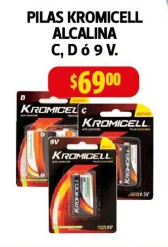 Farmacias Guadalajara PILAS KROMICELL ALCALINA C, D ó 9 V. oferta