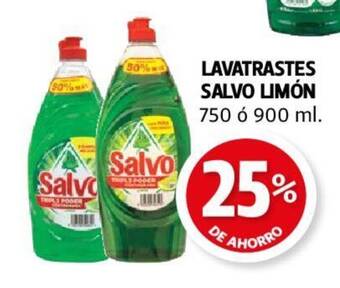 Farmacias Guadalajara LAVATRASTES SALVO LIMÓN 750 ó 900 ml. oferta
