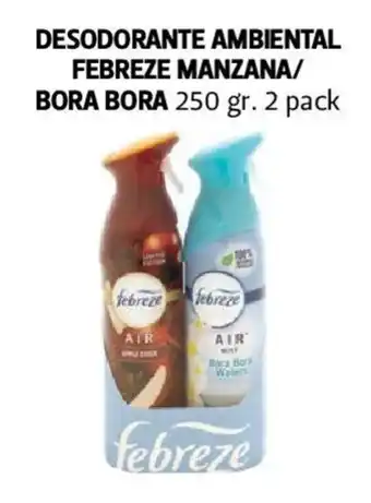 Farmacias Guadalajara DESODORANTE AMBIENTAL FEBREZE MANZANA/ BORA BORA 250 gr. 2 pack oferta