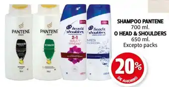 Farmacias Guadalajara SHAMPOO PANTENE 700 ml. o HEAD & SHOULDERS 650 ml. Excepto packs oferta