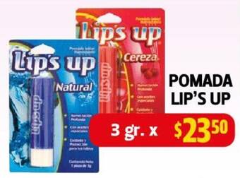 Farmacias Guadalajara POMADA LIP'S UP 3 gr. oferta