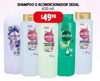 Farmacias Guadalajara SHAMPOO O ACONDICIONADOR SEDAL 620 ml. oferta