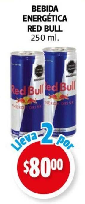 Farmacias Guadalajara BEBIDA ENERGÉTICA RED BULL 250 ml. oferta